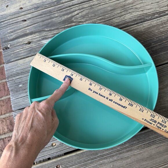 NWT Target Summer Chip & Dip Tray Teal Green Turquoise Melamine 2014 Collection - Picture 4 of 7